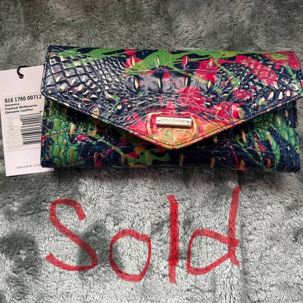 Brahmin Veronica  Festival Melbourne Leather Wallet